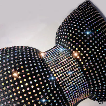 Diamond Crystal Bowknot Car Neck Pillow