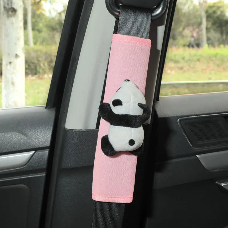 Panda Cartoon Seat Belt Cover 🐼