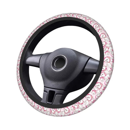 Marie With Her Pink Bow Steering Wheel Cover – Girly Cat Film Car Protector