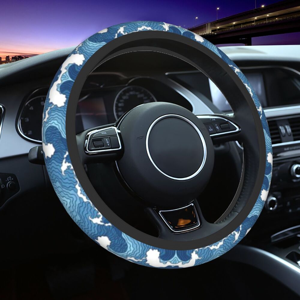 Demon Slayer Cool Waves Steering Wheel Cover – 15 Inch