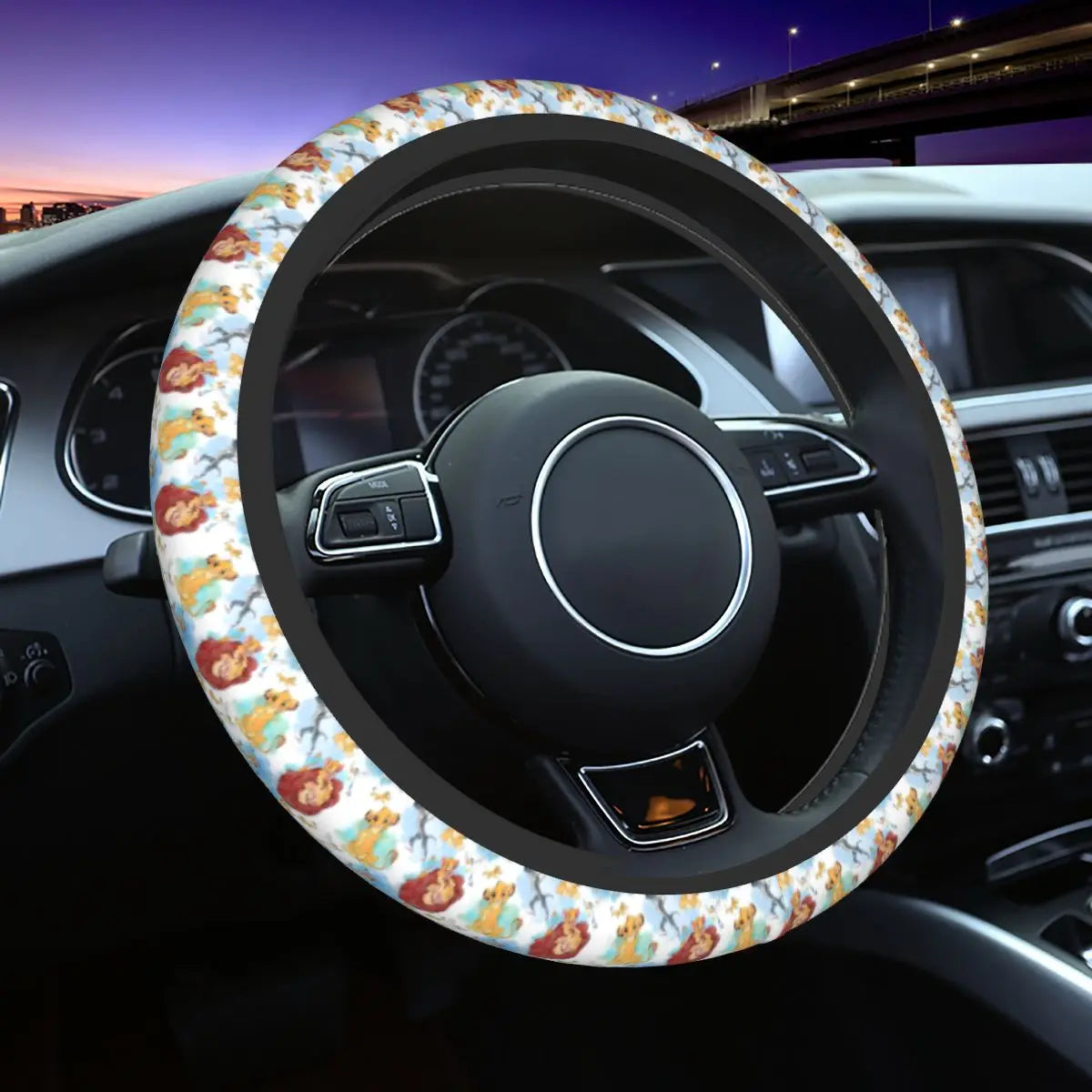 Simba & Nala Steering Wheel Cover