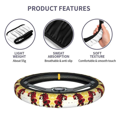 Deadpool & Wolverine Steering Wheel Cover 🖤