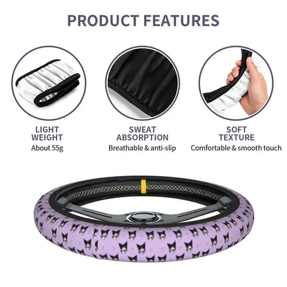 Kuromi Steering Wheel Cover 🖤