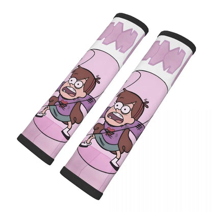 Custom Gravity Falls Anime Car Seat Belt Pads