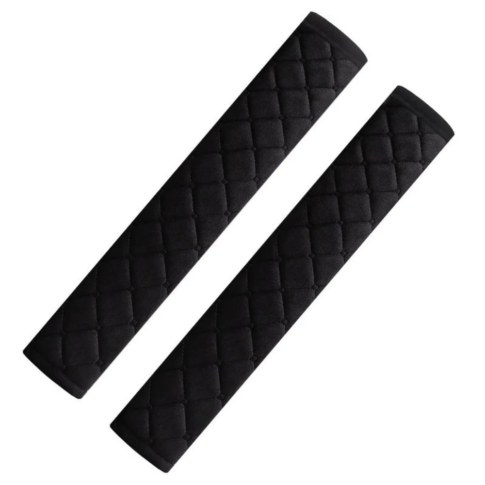 2Pcs Universal Car Seat Belt Cover – Soft Plush Shoulder Pads