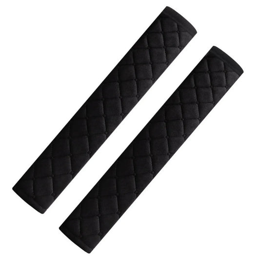 2Pcs Universal Car Seat Belt Cover – Soft Plush Shoulder Pads