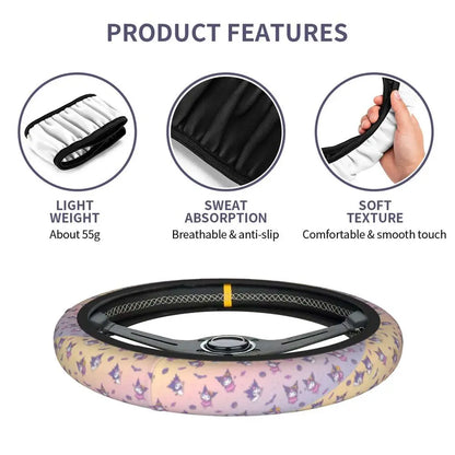 Kuromi Steering Wheel Cover 🖤