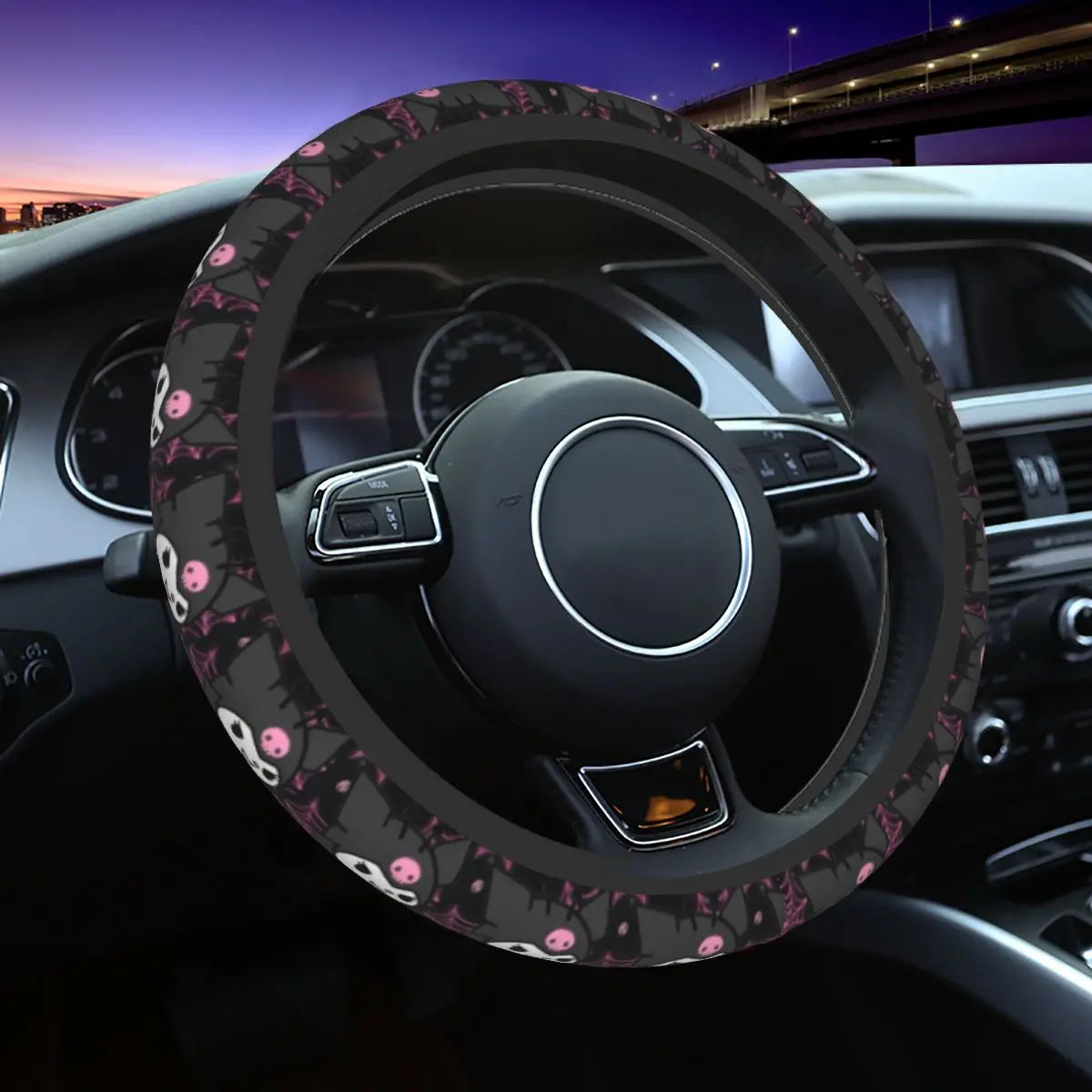 Kuromi Steering Wheel Cover 🖤