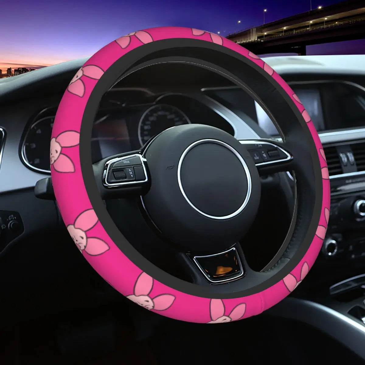 Kawaii Piglet Steering Wheel Cover 🐷