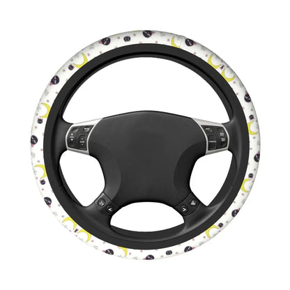 Sailor Artemis Moons Manga Steering Wheel Cover – Usagi Tsukino & Luna Universal Car Protector