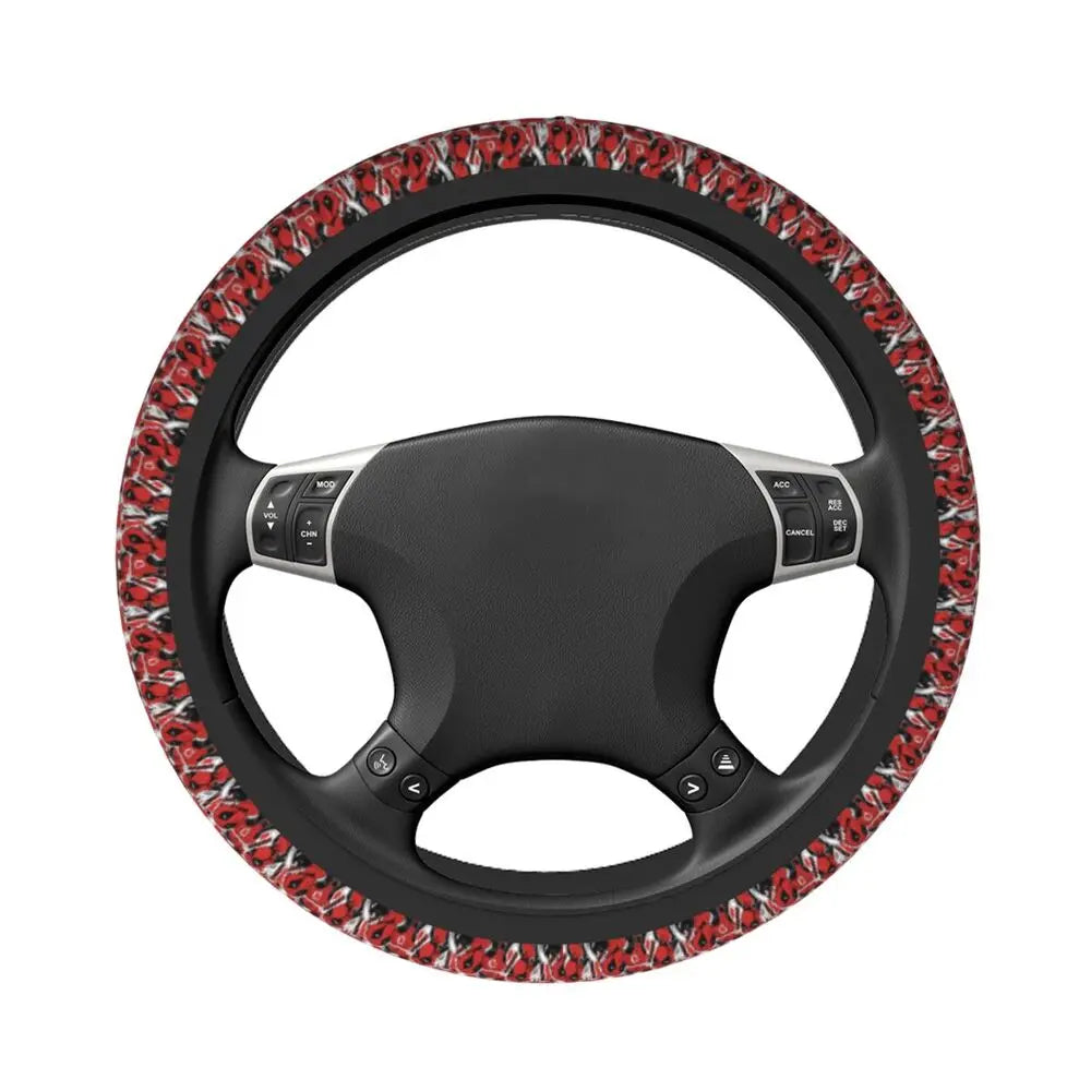 Deadpool Manga Steering Wheel Cover 🖤