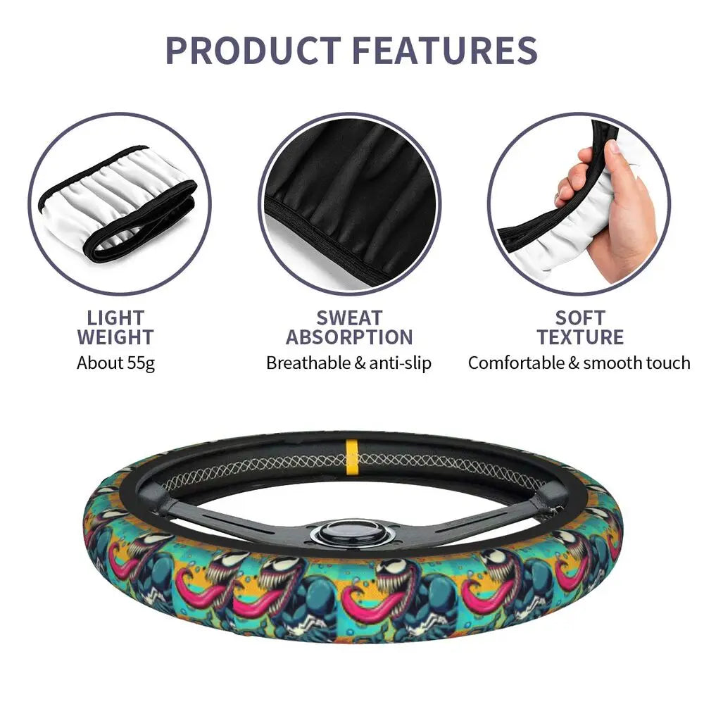 Venom Steering Wheel Cover 🖤