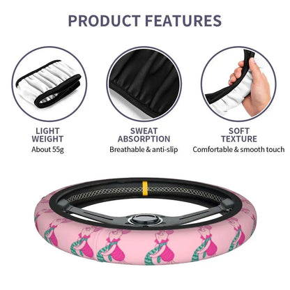 Kawaii Piglet Steering Wheel Cover 🐷