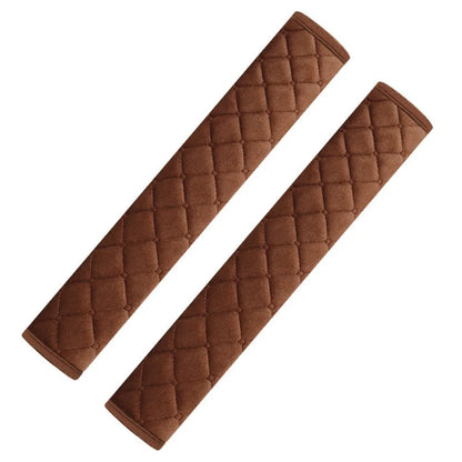 2Pcs Universal Car Seat Belt Cover – Soft Plush Shoulder Pads