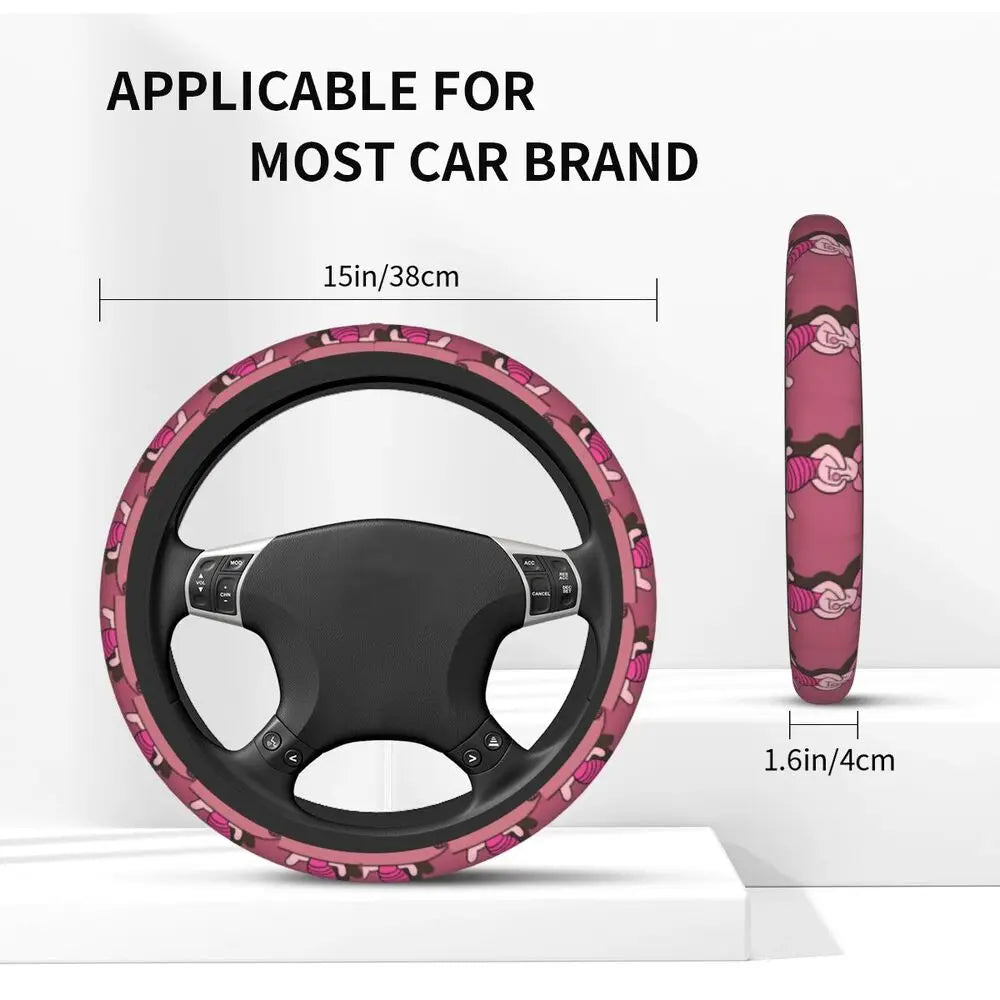 Kawaii Piglet Steering Wheel Cover 🐷