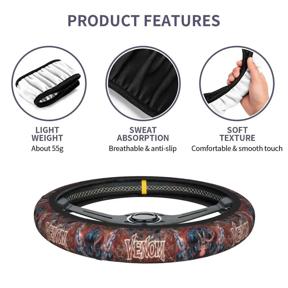 Venom Steering Wheel Cover 🖤