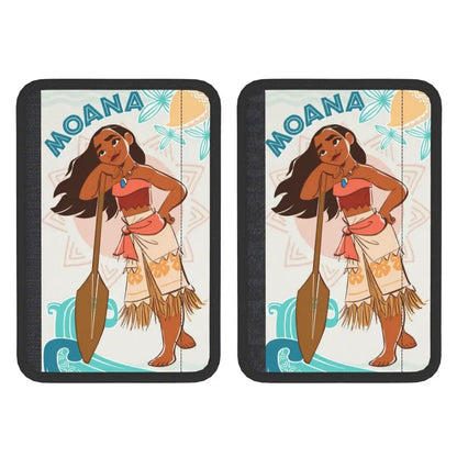 Custom Moana Cartoon Car Seat Belt Pads