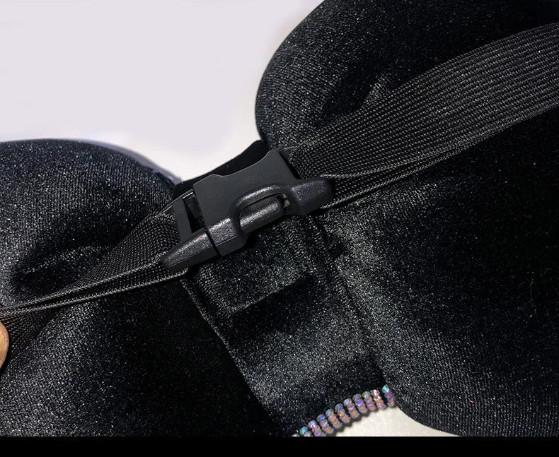 Diamond Crystal Bowknot Car Neck Pillow