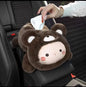 Cartoon Plush Car Tissue Box
