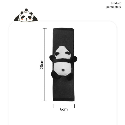 Panda Cartoon Seat Belt Cover 🐼