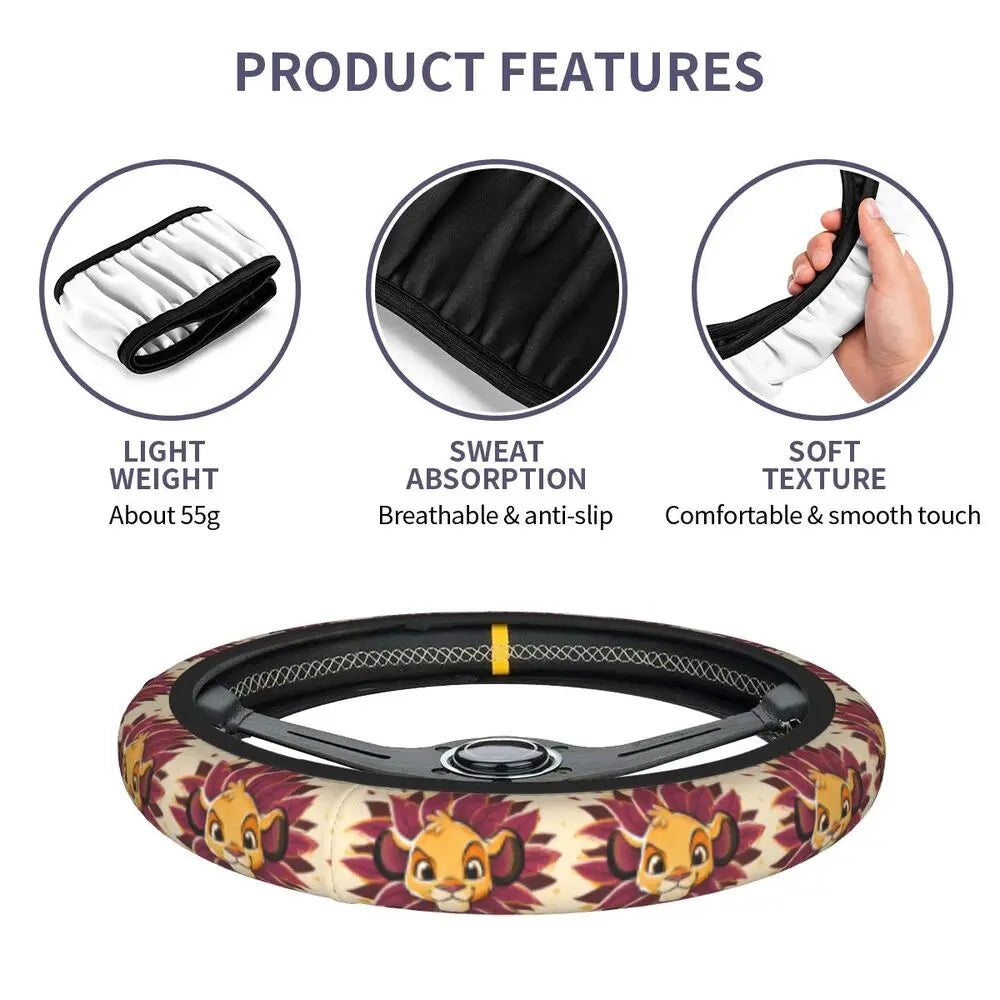 Simba & Nala Steering Wheel Cover