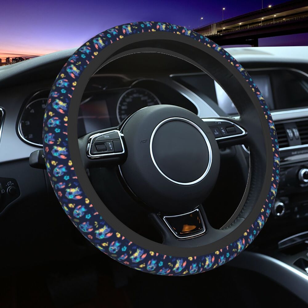 Stitch Cartoon Steering Wheel Cover 💙