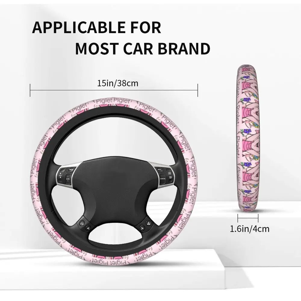 Kawaii Piglet Steering Wheel Cover 🐷