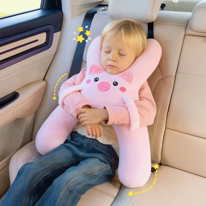 Cartoon Car Headrest Pillow 💤