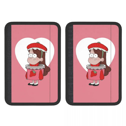 Custom Gravity Falls Anime Car Seat Belt Pads