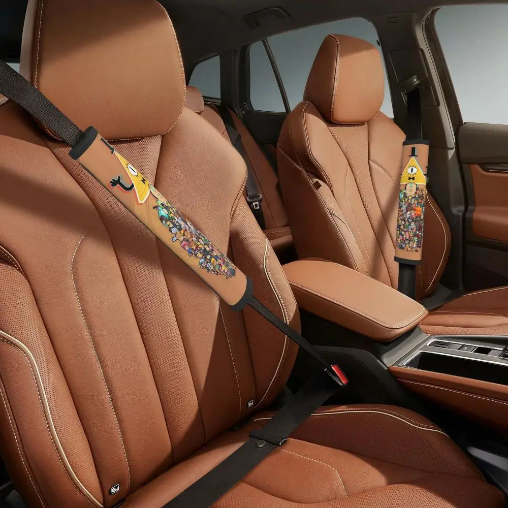 Custom Gravity Falls Anime Car Seat Belt Pads