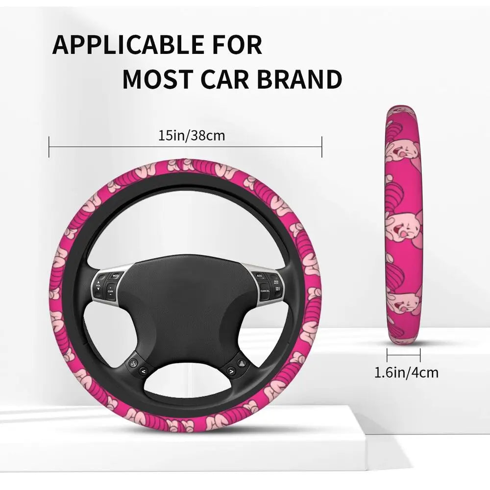 Kawaii Piglet Steering Wheel Cover 🐷