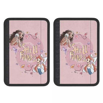 Custom Moana Cartoon Car Seat Belt Pads
