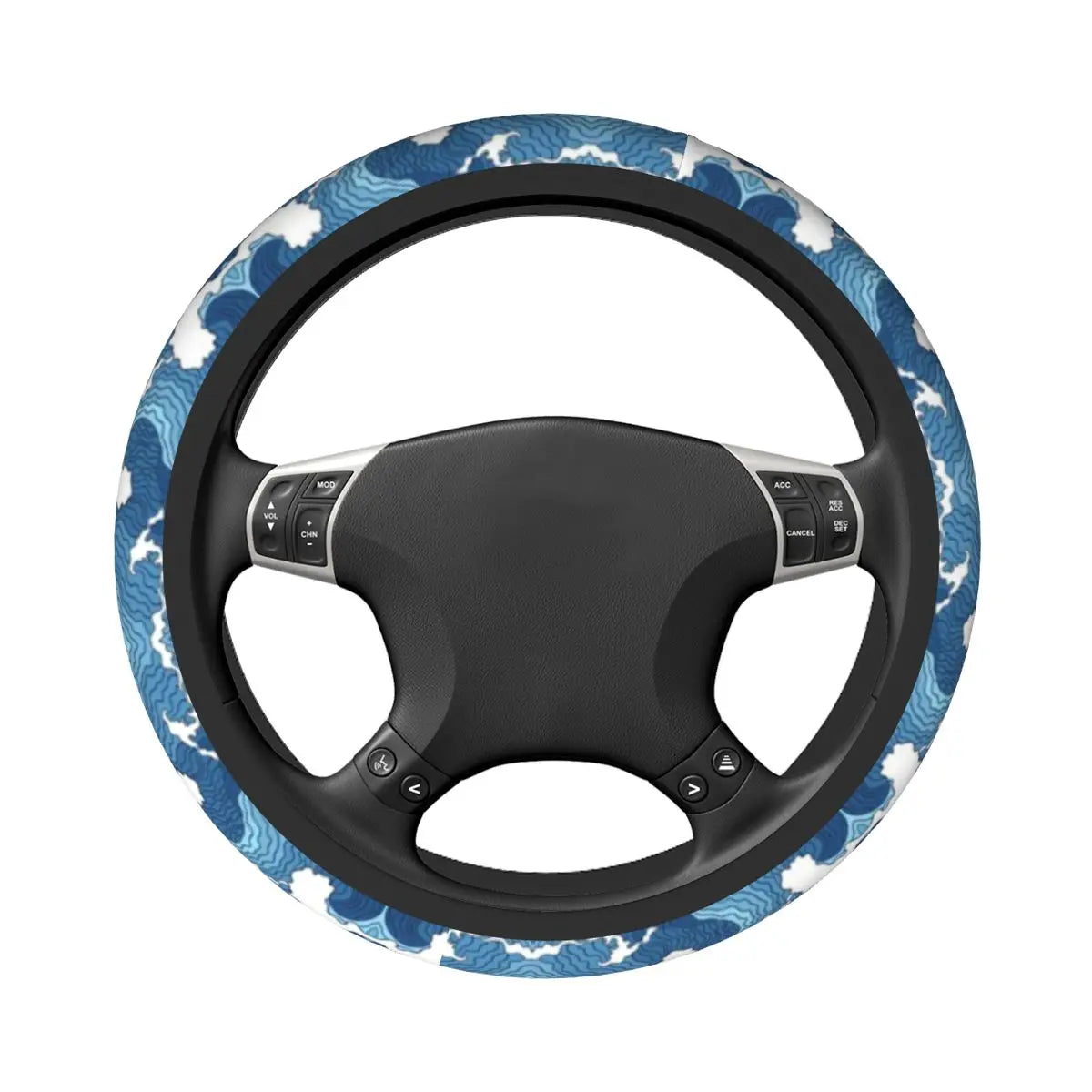 Demon Slayer Cool Waves Steering Wheel Cover – 15 Inch
