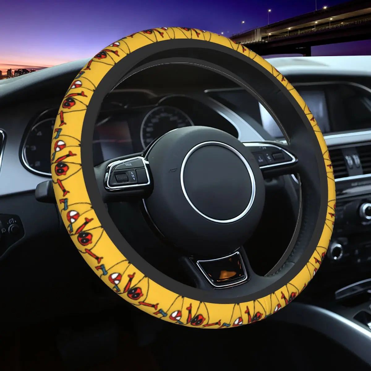 Deadpool Manga Steering Wheel Cover 🖤