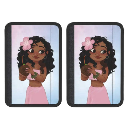 Custom Moana Cartoon Car Seat Belt Pads