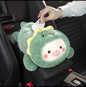 Cartoon Plush Car Tissue Box