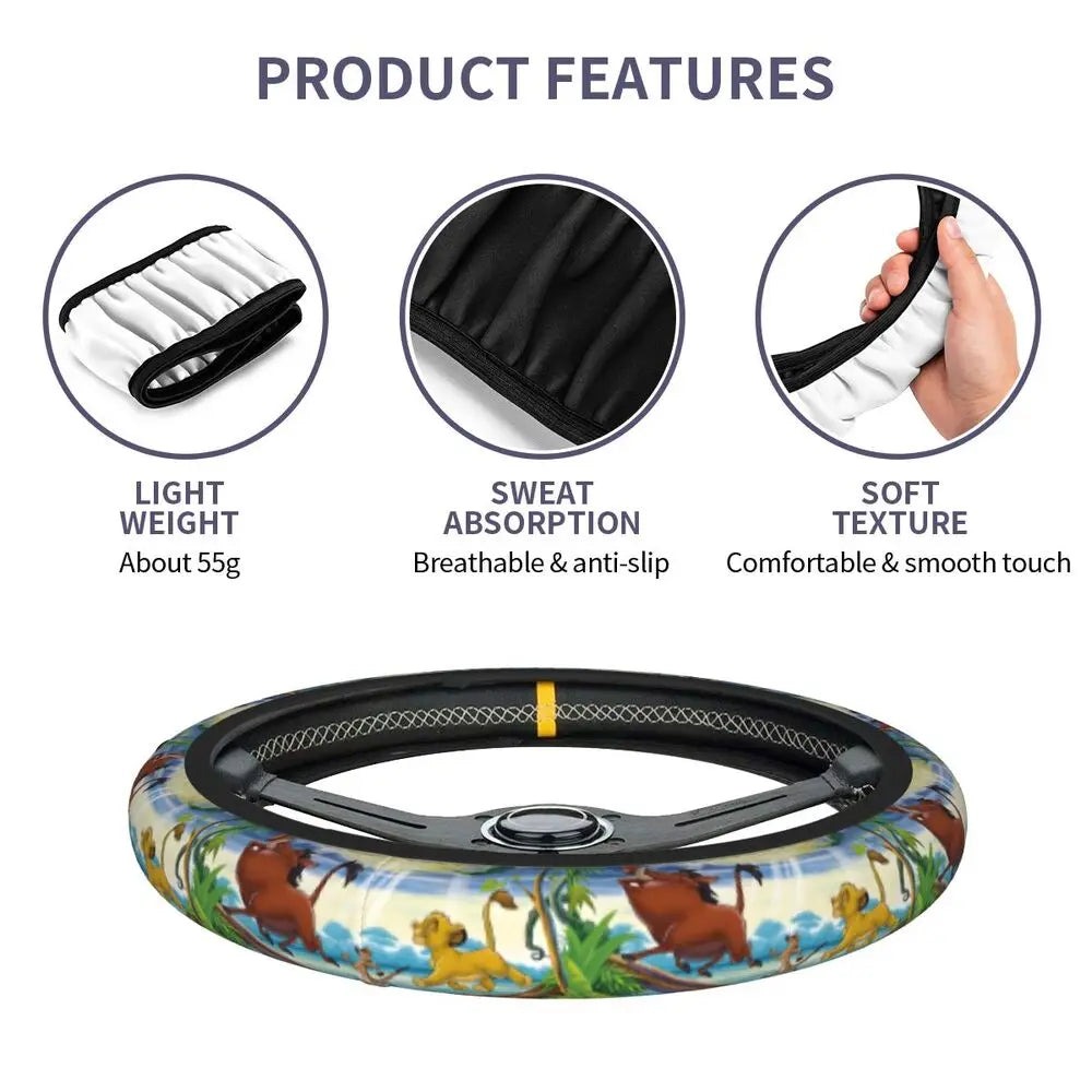 Simba & Nala Steering Wheel Cover