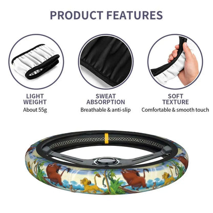 Simba & Nala Steering Wheel Cover