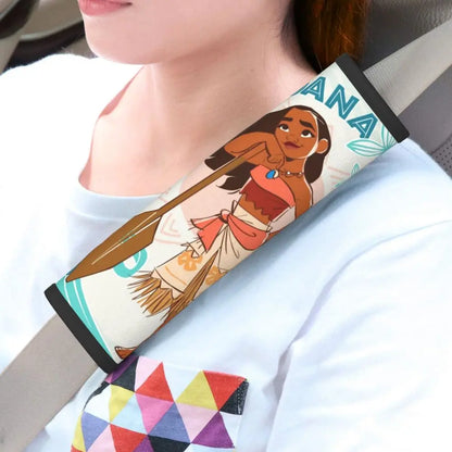 Custom Moana Cartoon Car Seat Belt Pads