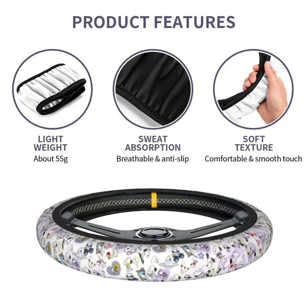 Snoopy Steering Wheel Cover 🐶