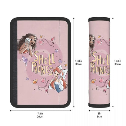 Custom Moana Cartoon Car Seat Belt Pads