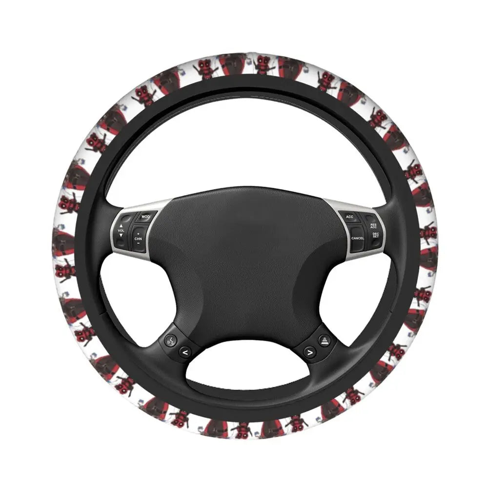 Deadpool Manga Steering Wheel Cover 🖤