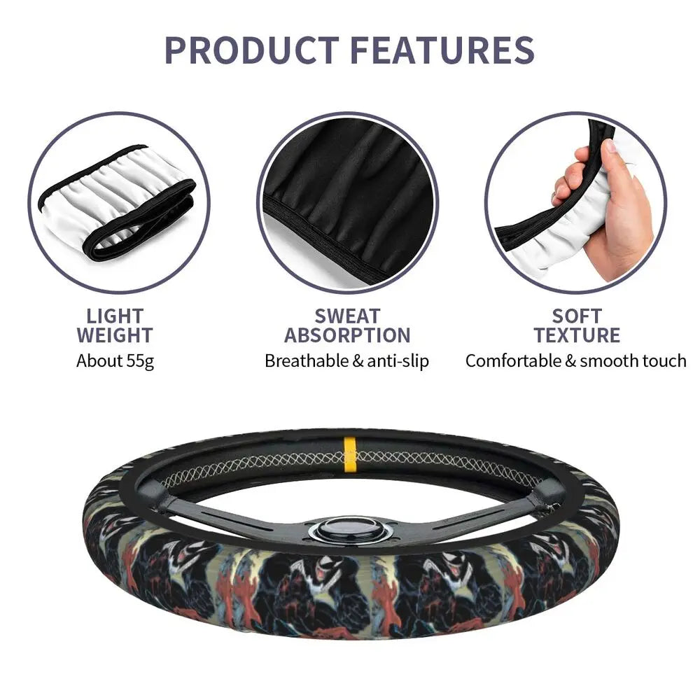 Venom Steering Wheel Cover 🖤