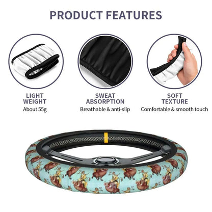 Simba & Nala Steering Wheel Cover