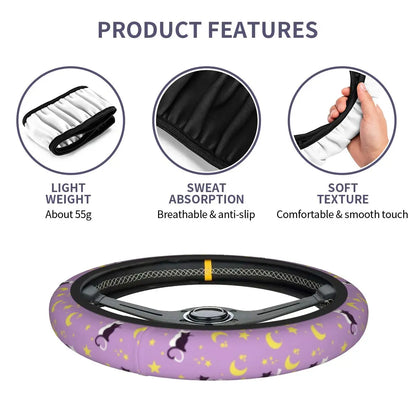 Sailor Luna Moons Anime Steering Wheel Cover