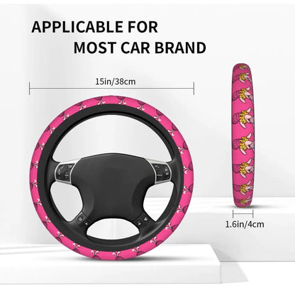 Kawaii Piglet Steering Wheel Cover 🐷