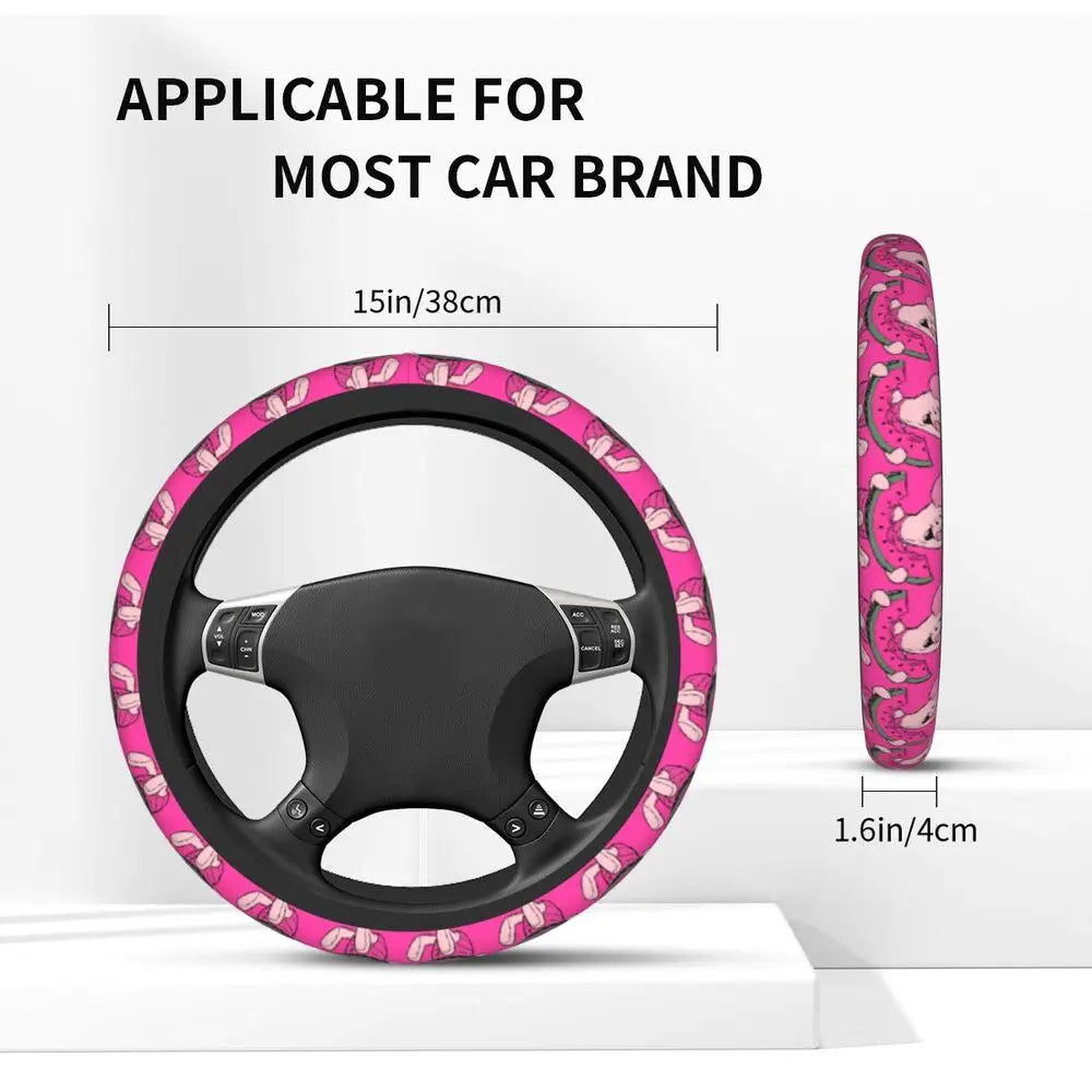 Kawaii Piglet Steering Wheel Cover 🐷