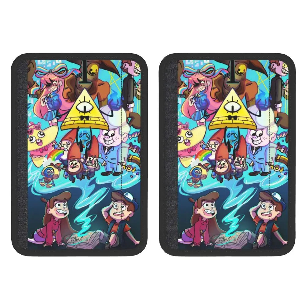 Custom Gravity Falls Anime Car Seat Belt Pads