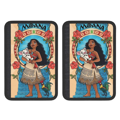 Custom Moana Cartoon Car Seat Belt Pads