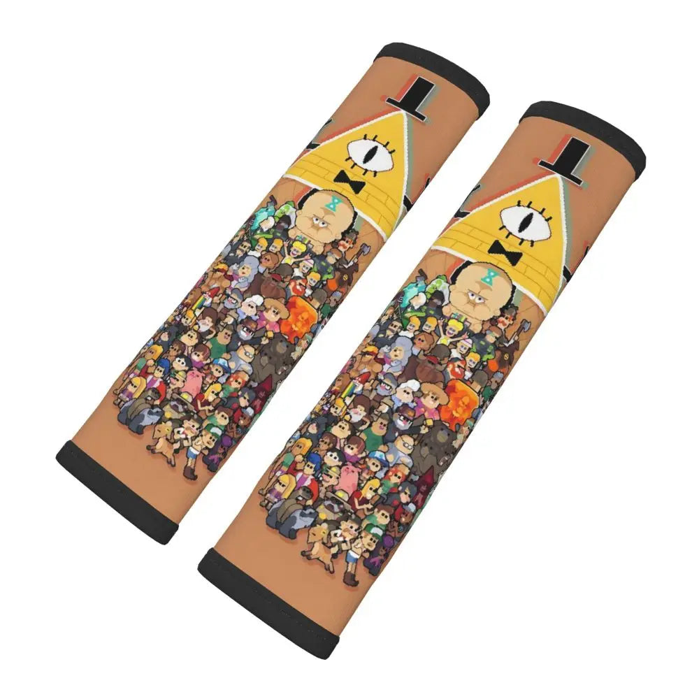 Custom Gravity Falls Anime Car Seat Belt Pads